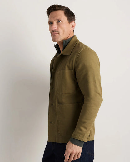 Organic Comfort Stretch Chore Jacket - XS / Vanilla