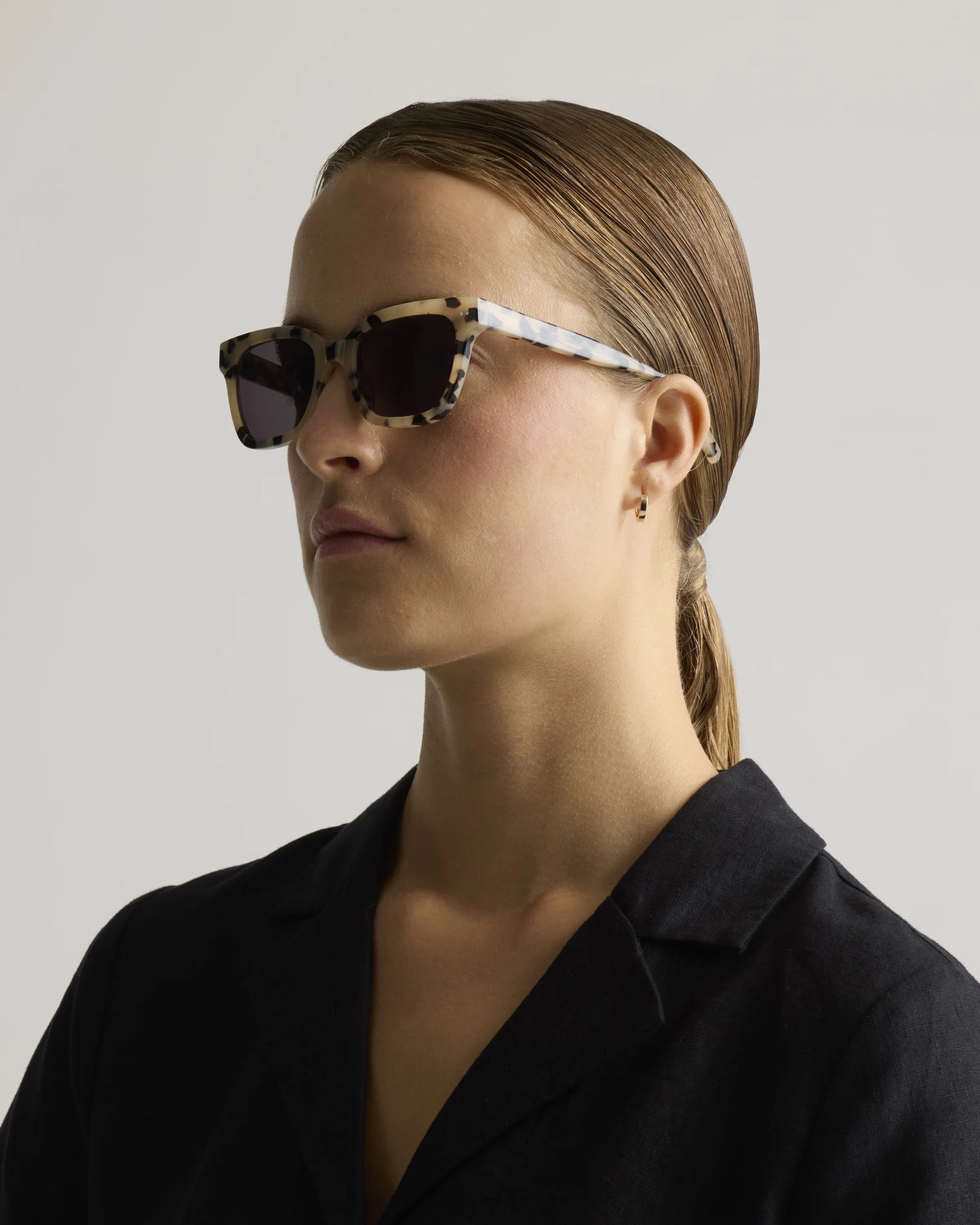 Malibu Polarized Acetate Sunglasses - One Size / Black with Grey lens