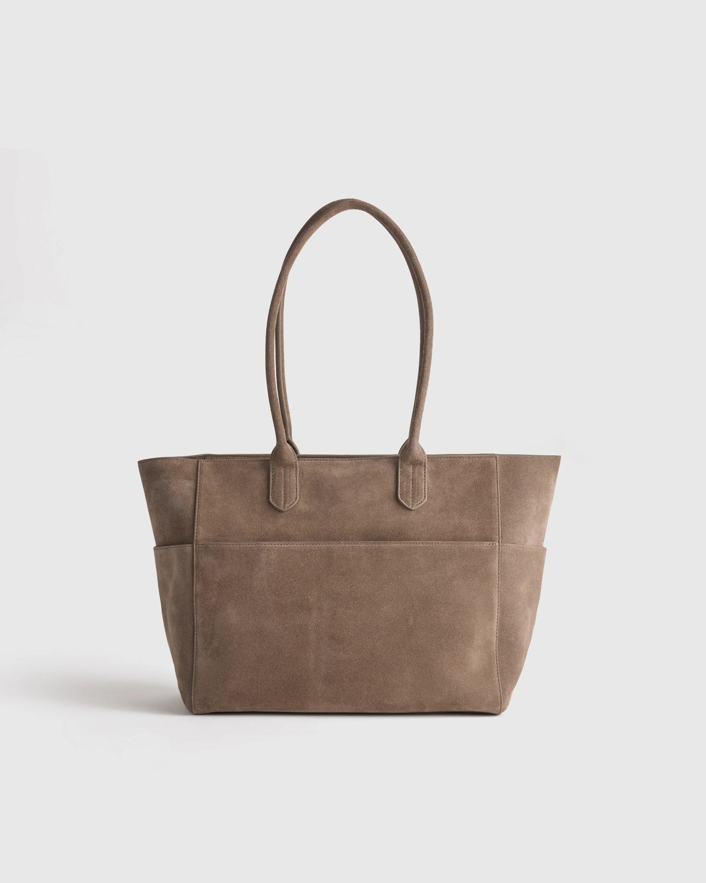 Hudson Suede Tote - One Size / Chocolate Brown