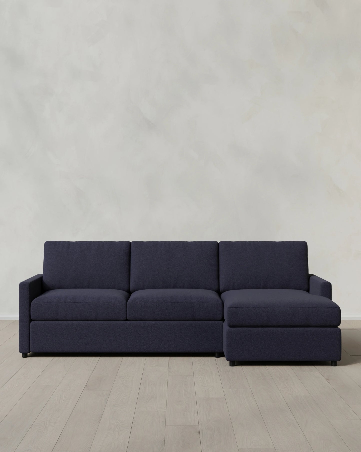 Brennan Chaise Sectional in Performance Basketweave - Right Arm / Flax