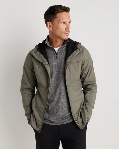 Weather Proof Fleece-Lined Hooded Jacket - S / Carbon Grey