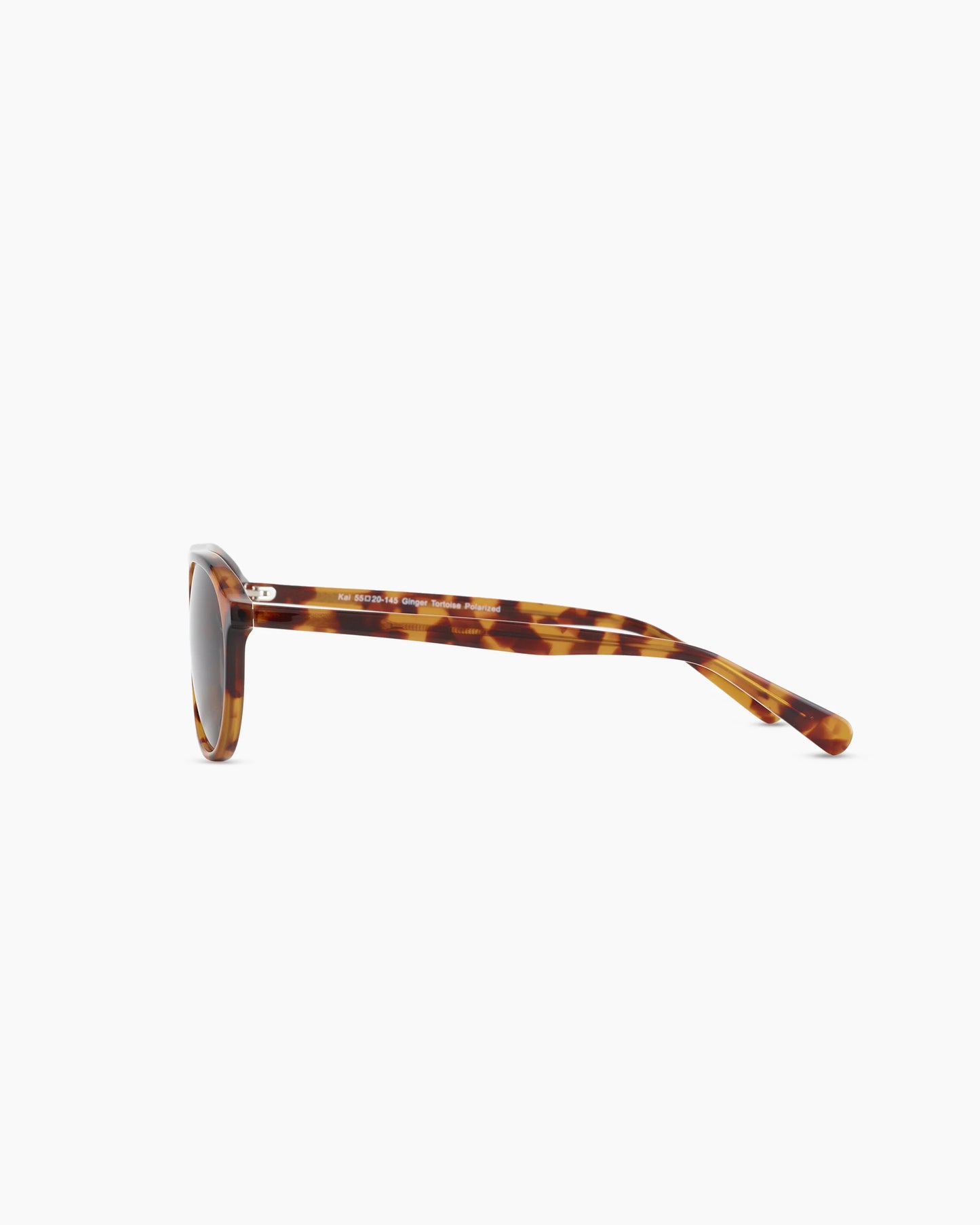 Kai Polarized Acetate Sunglasses - One Size / Ginger Tortoise with Green lens