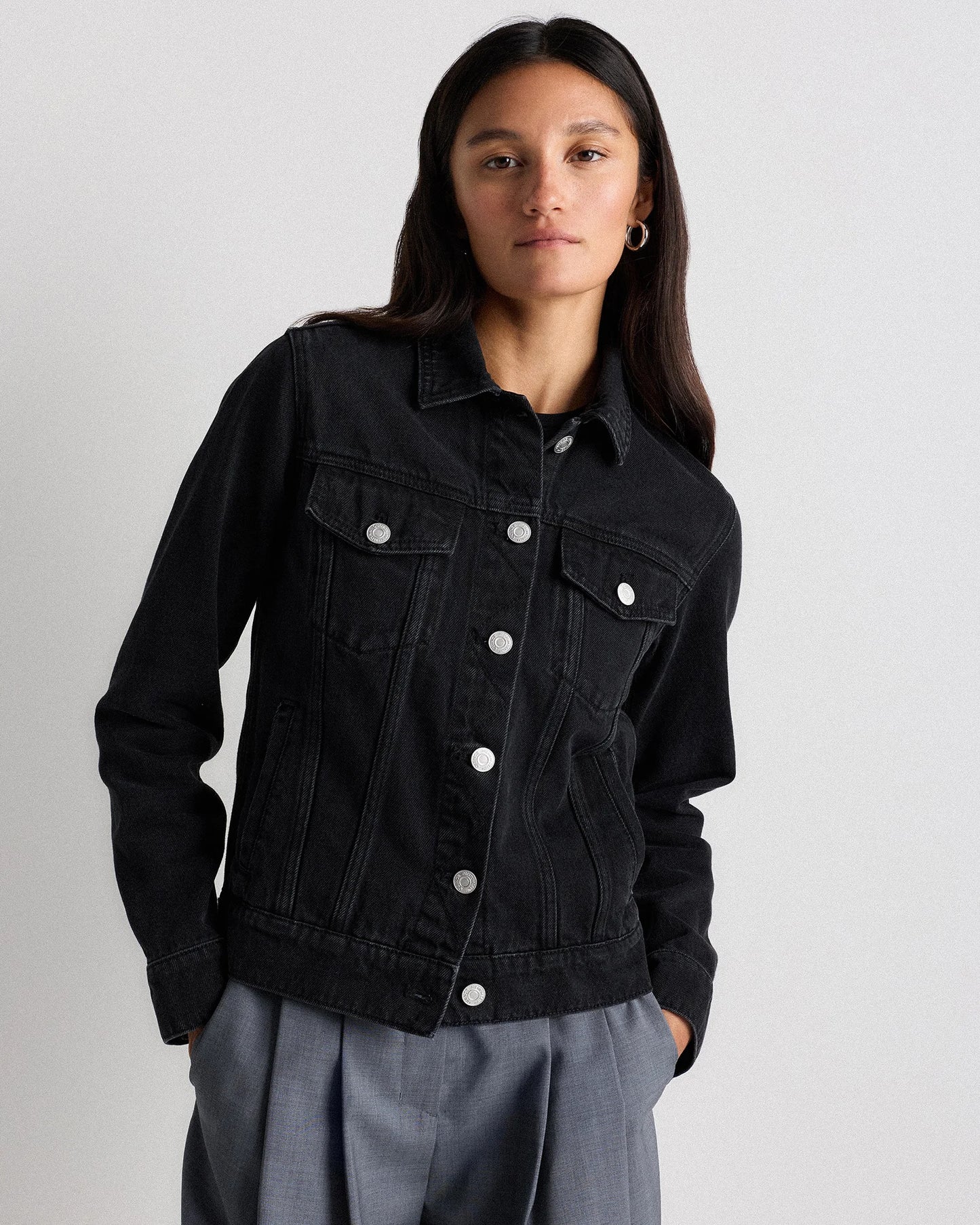 100% Organic Cotton Denim Jacket - XS / Indigo Blue