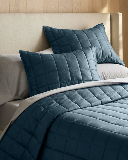 Bamboo Box Quilt Set - Twin / Sage