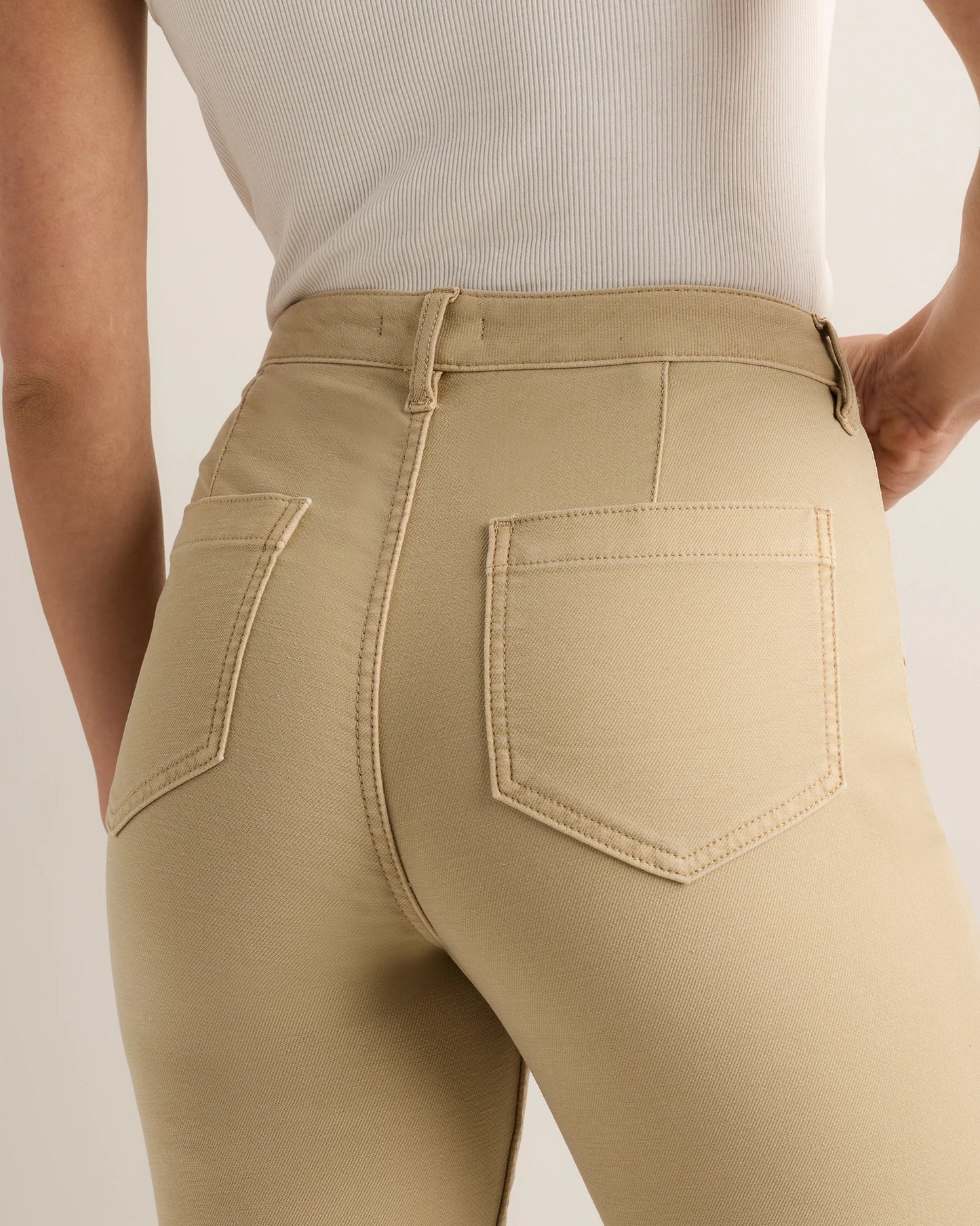 French Terry Wide Leg Pants - 0 / Bayberry Olive