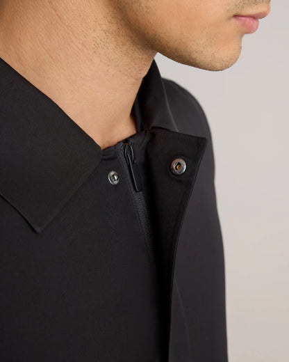 Weather Proof Long Rain Jacket - S / Storm Blue