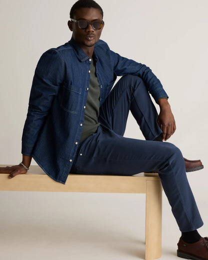 French Terry 5-Pocket Pants - Slim - 30X30 / Bayberry Olive