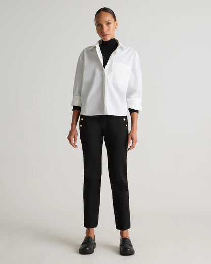 Ultra-Stretch Ponte Straight Leg Mariner Pants - XS / Morel Grey