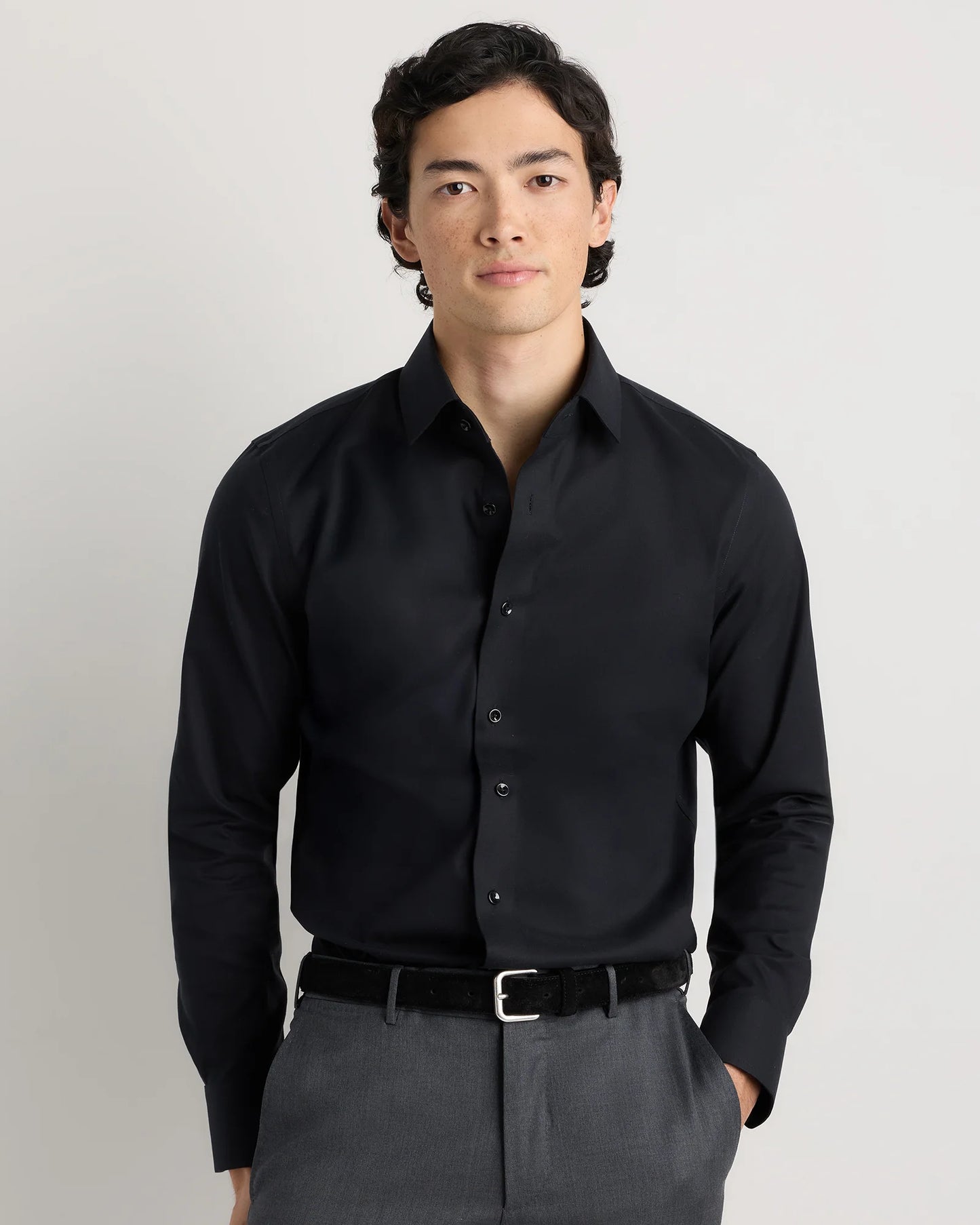 Organic Cotton Oxford Non-Iron Dress Shirt - S / Pale Blue