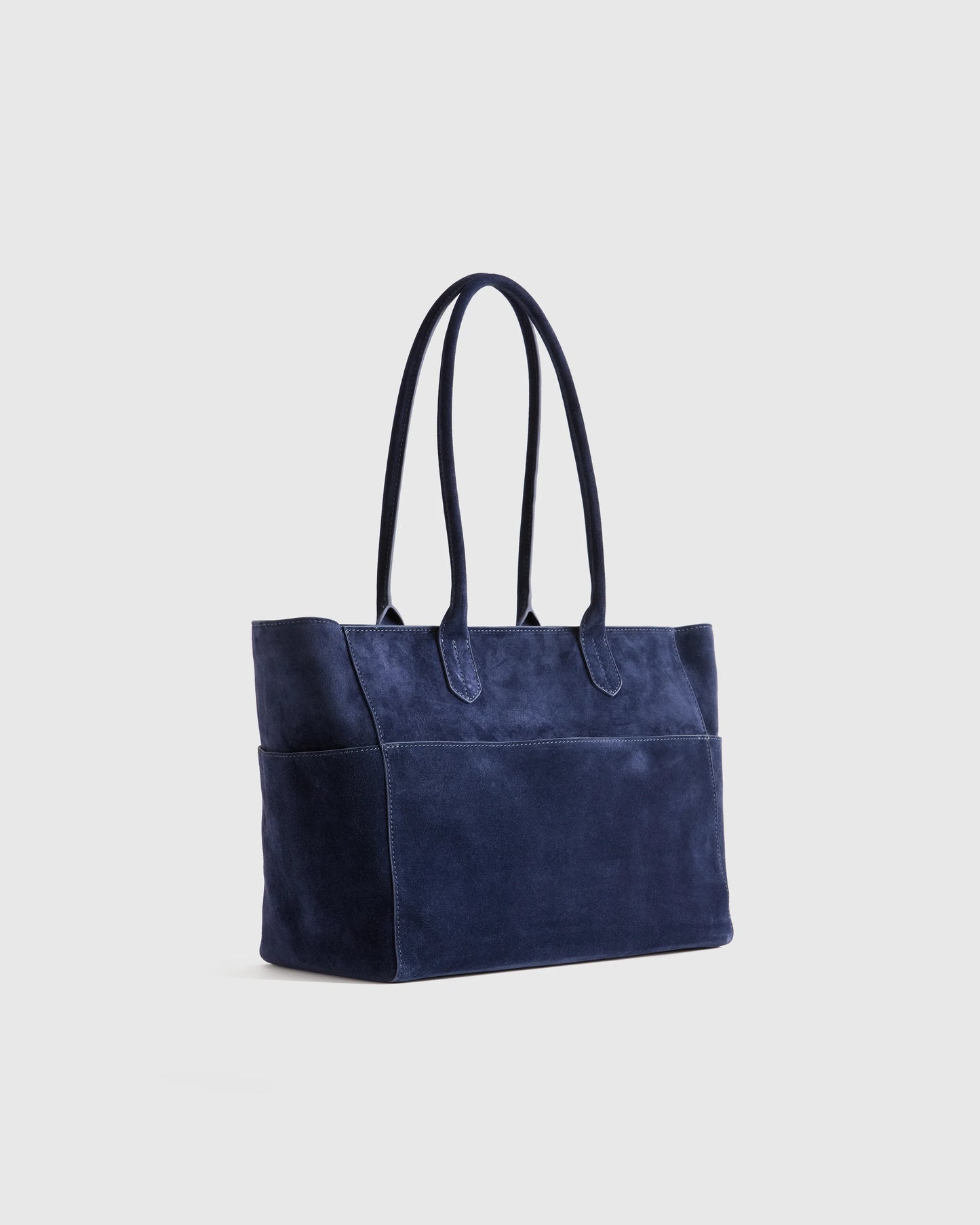 Hudson Suede Tote - One Size / Chocolate Brown