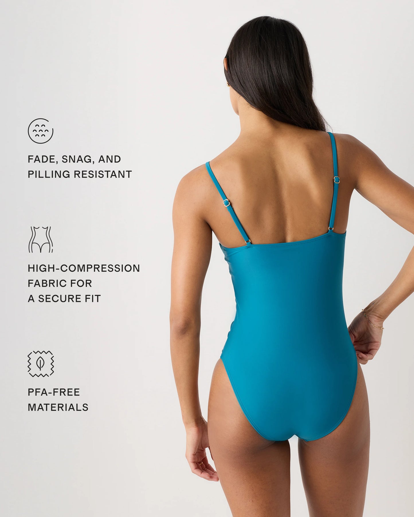 Italian Cami One-Piece Swimsuit - XS / Black