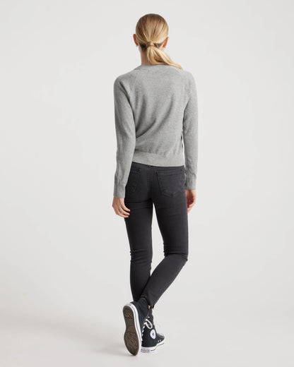Mongolian Shrunken Cashmere Sweatshirt - XS / True Navy