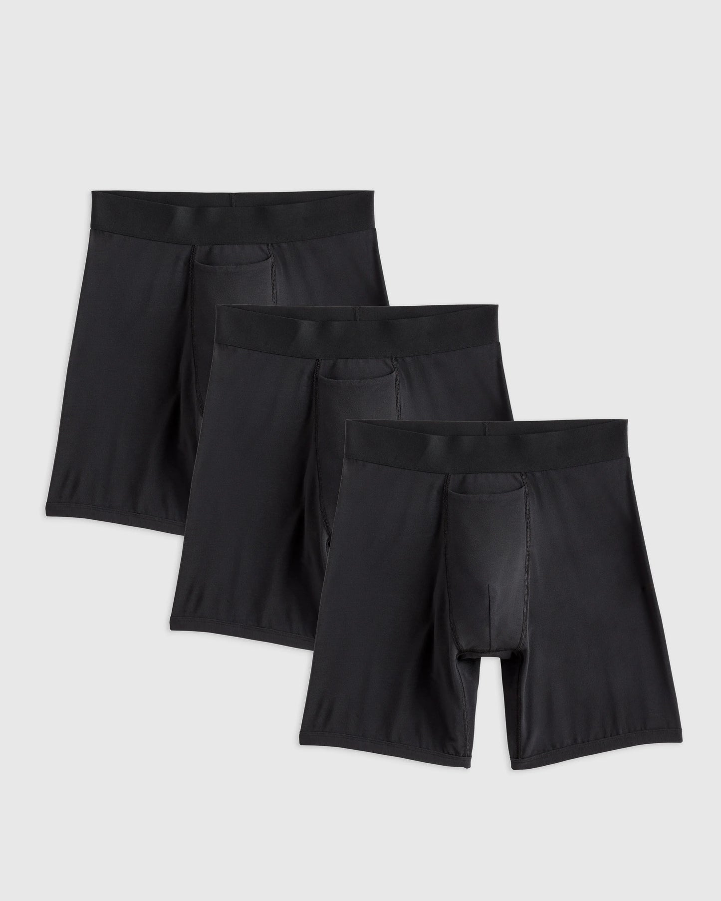 Micromodal 6" Boxer Brief (3-pack) - XS / Black