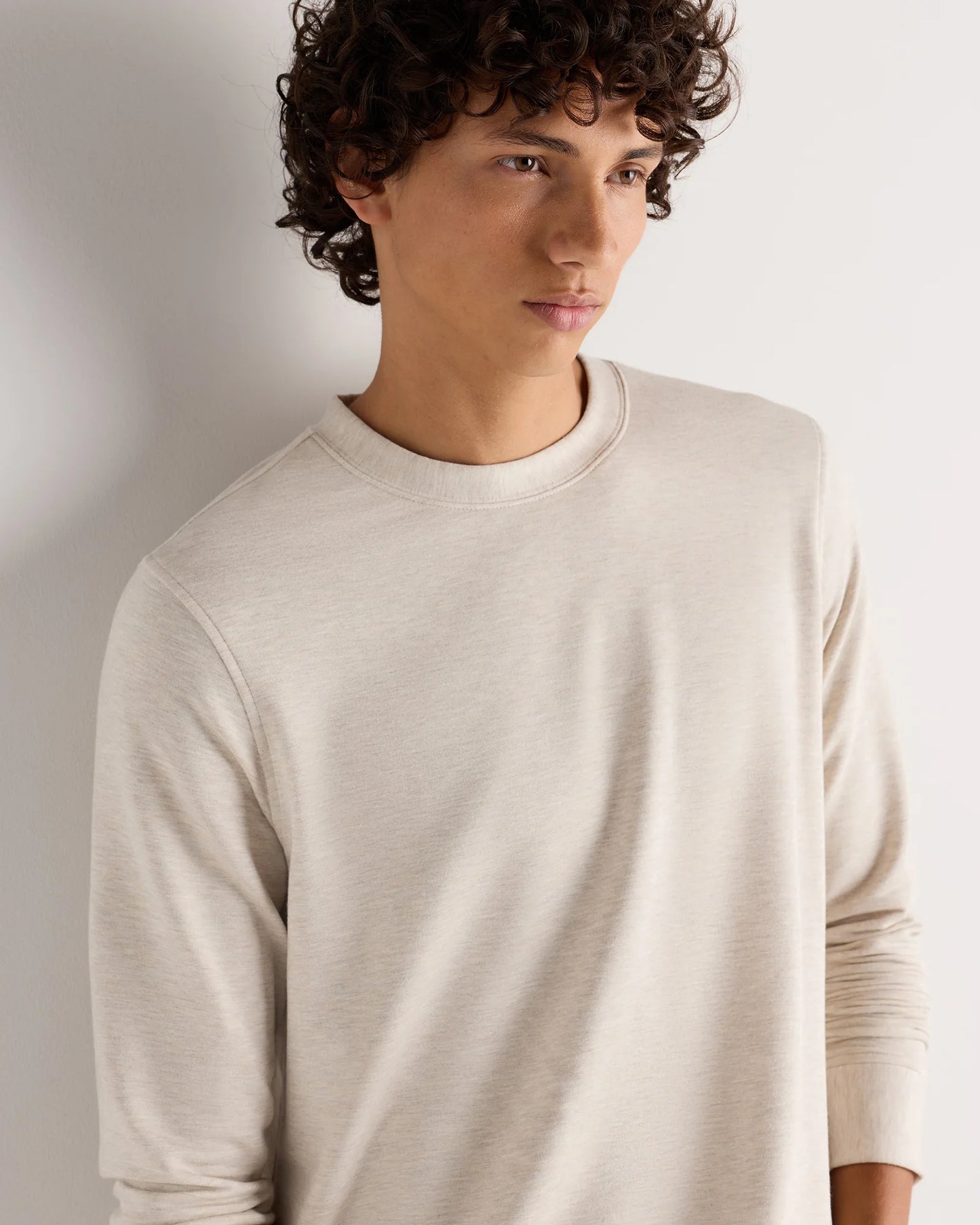 Supersoft Fleece Crew - XS / Heather Oatmeal