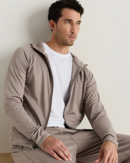 Flowknit Performance Zip Hoodie - S / Heather Grey