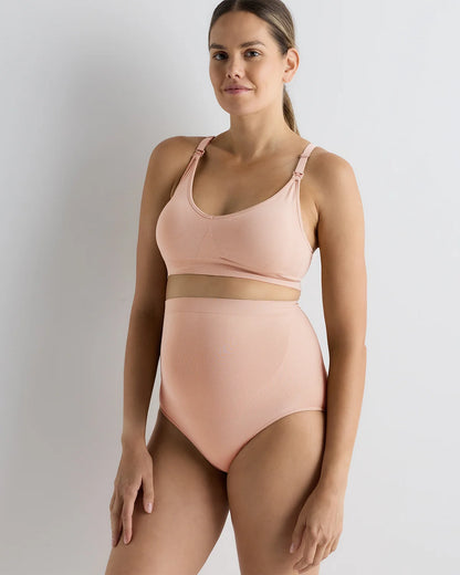 Seamless Nursing Bra - XS / Peach Pink