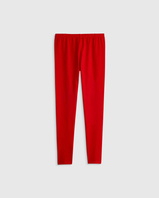 Organic Cotton Leggings - 2T / Red