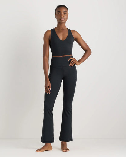 Ultra-Soft V-Neck Cropped Tank - XS / Heather Navy