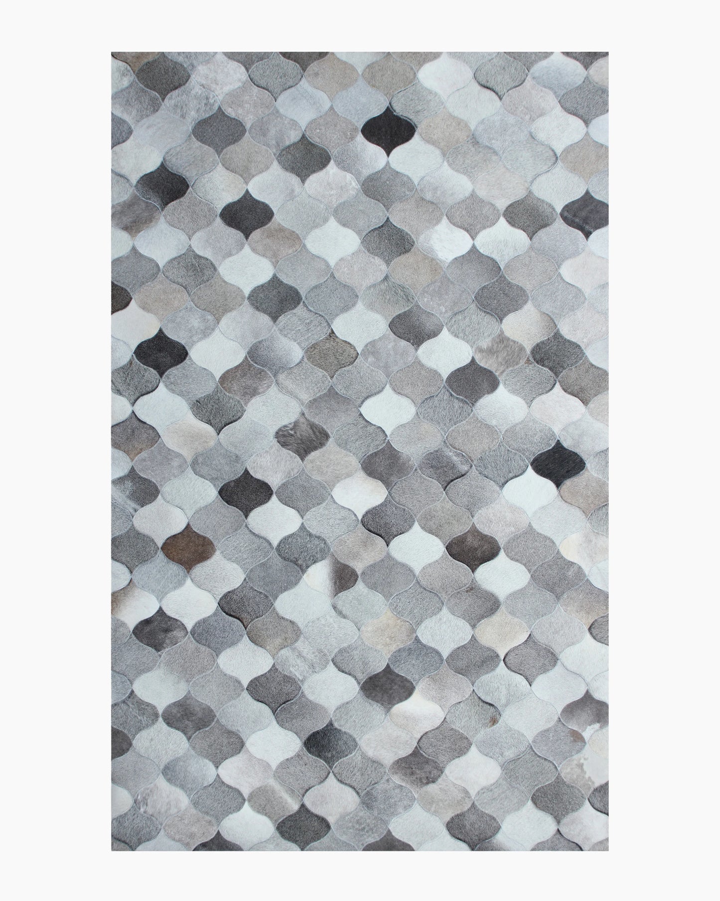 Trellis Hair on Hide Rug - 5' x 8' / Natural