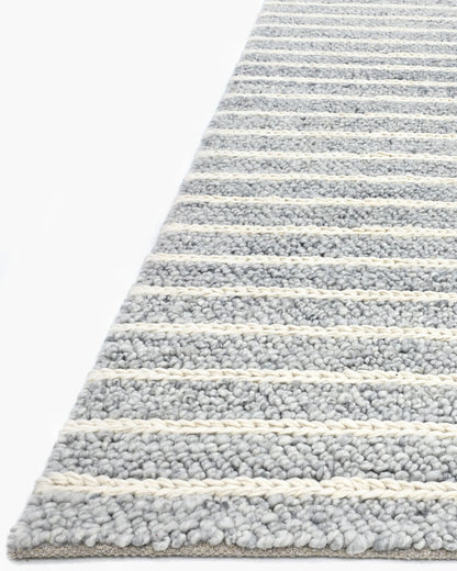 Floyd Wool Rug - 3' x 5' / Grey/White
