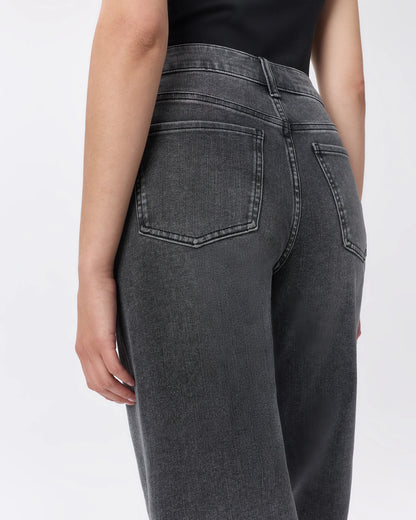 Bella Stretch Patch Pocket Wide Leg Jeans - 24 / Deep Sea Blue