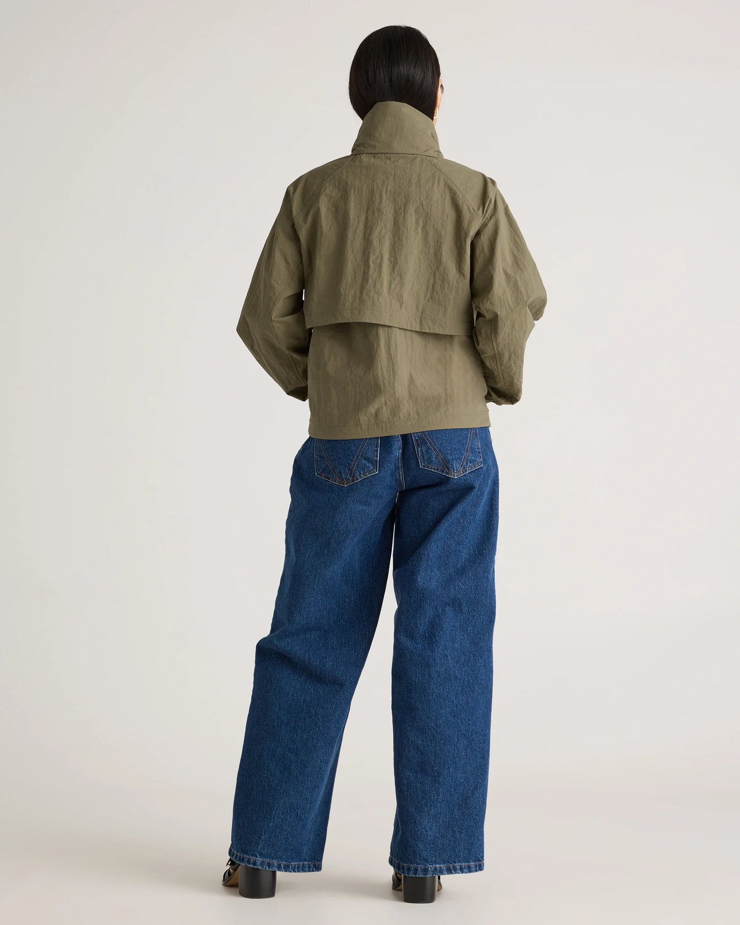 Water Repellent Windbreaker Jacket - XS / Praline