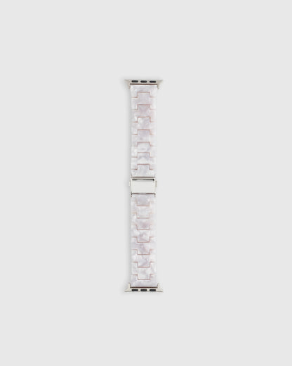 Acetate Smartwatch Band - 38mm - 42mm / Grey Tortoise