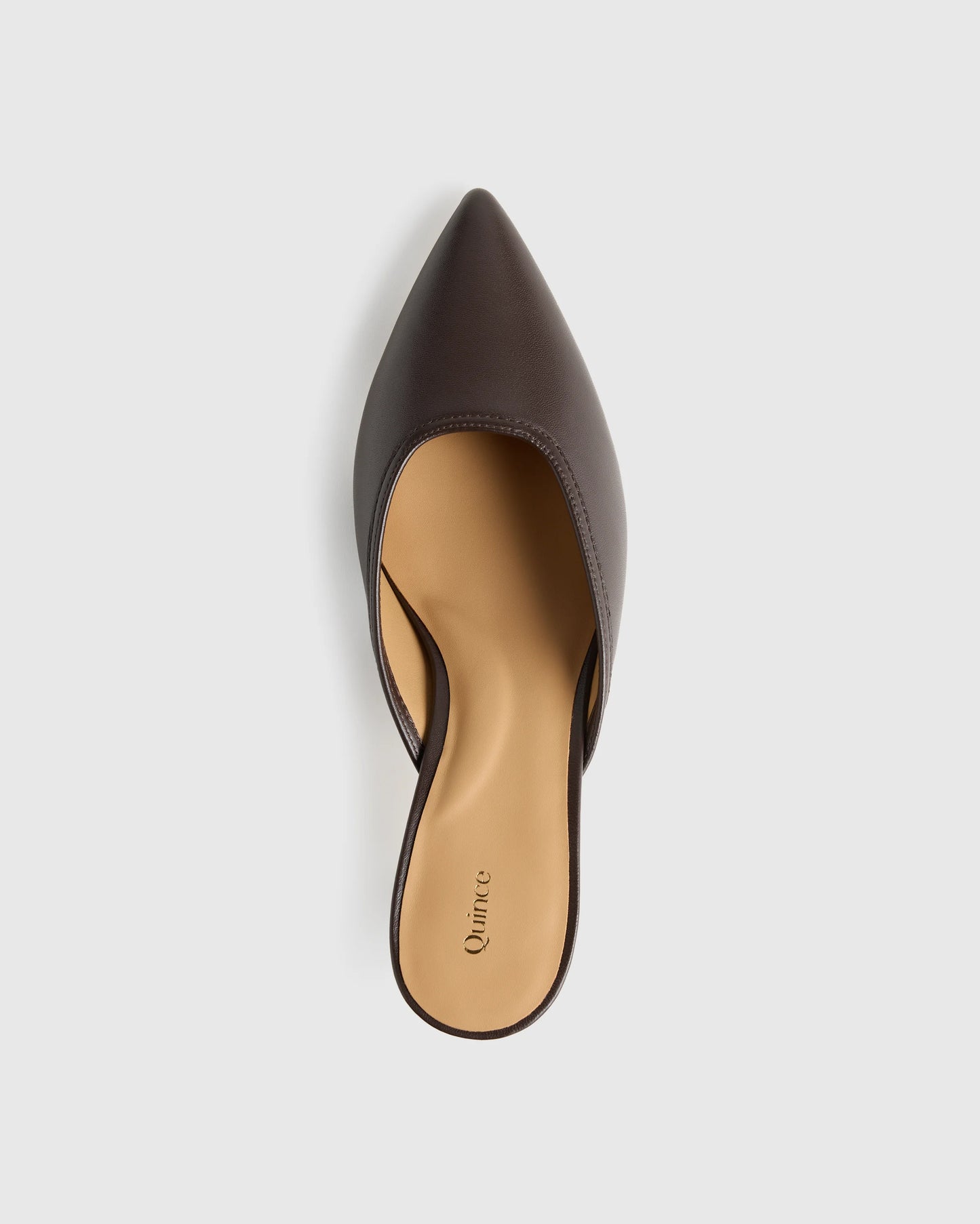 Italian Leather 55mm Kitten Heel Mule - 5 / Black