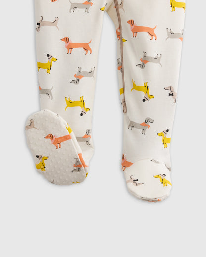 100% Organic Cotton Footie Pajama - 0-3M / Vehicles