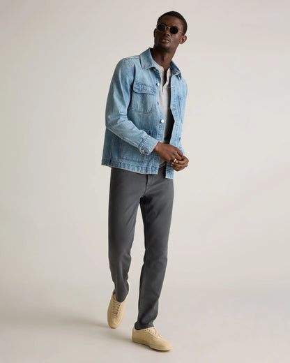 French Terry 5-Pocket Pants - Slim - 30X30 / Bayberry Olive