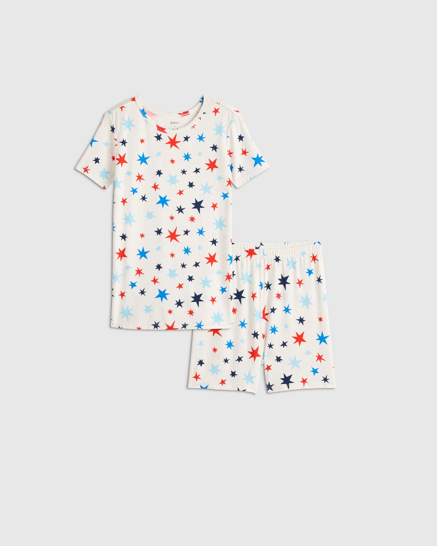 Bamboo Short Sleeve and Shorts Pajama Set - 6 / Lavender Hearts