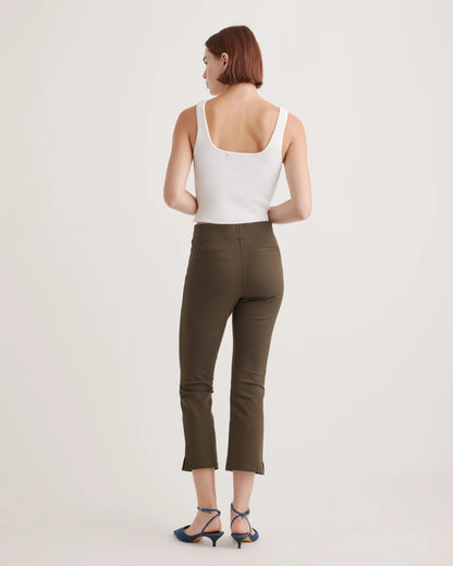 Ultra-Stretch Ponte Kick Flare Pants - XS / Olive