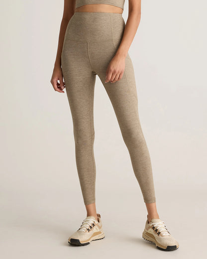 Ultra-Soft High-Rise Pocket Legging - XS / Heather Espresso