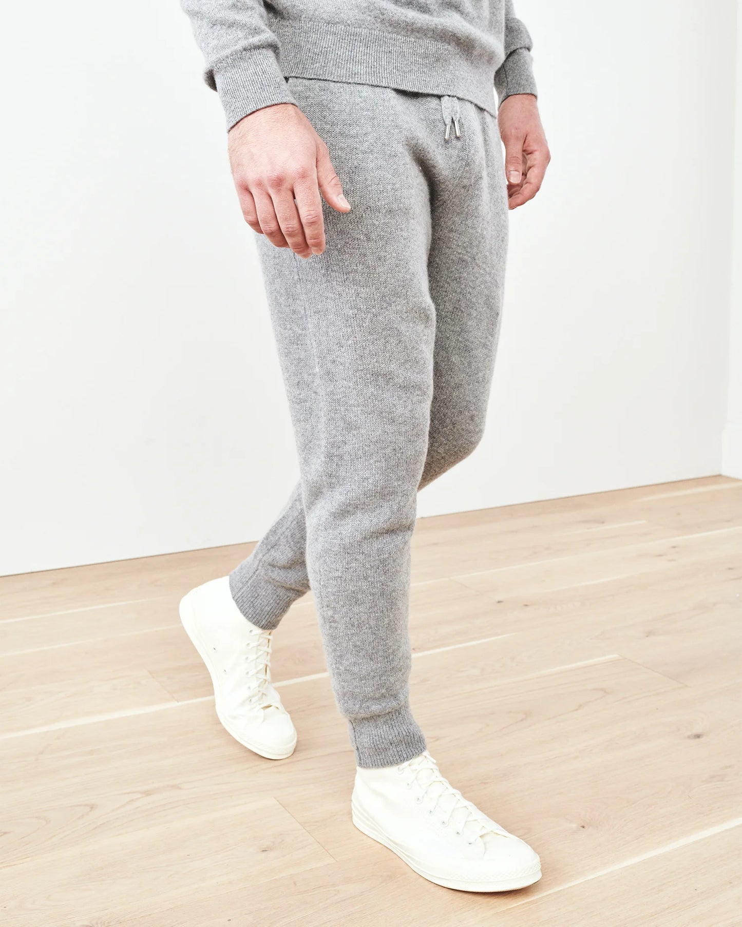 Mongolian Cashmere Jogger - S / Heather Truffle Brown