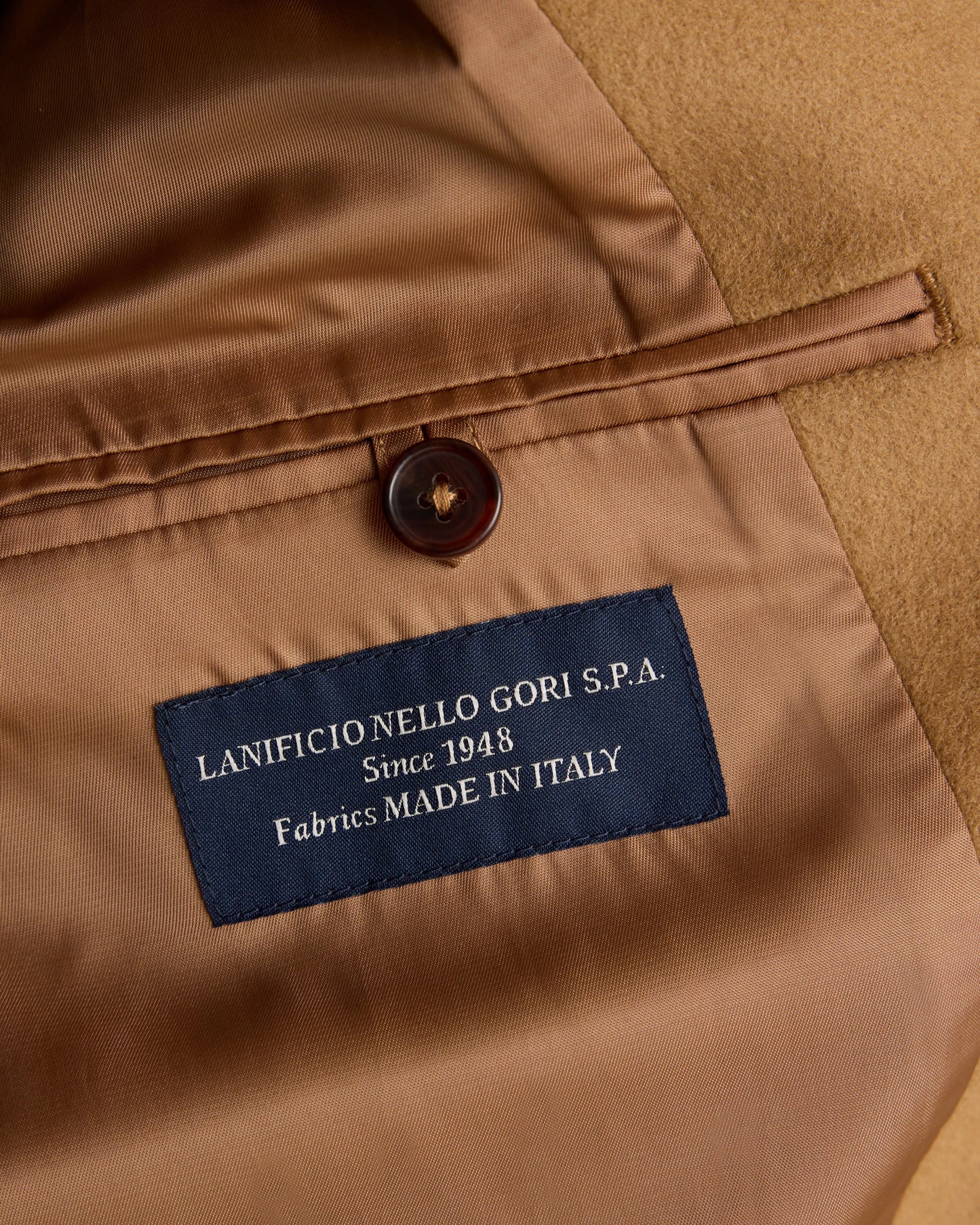 Italian Wool Belted Overcoat - S / Caramel