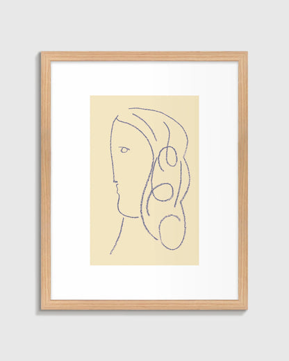 Selene by Jeff Jackson - 21.25"x26.25" / Oak