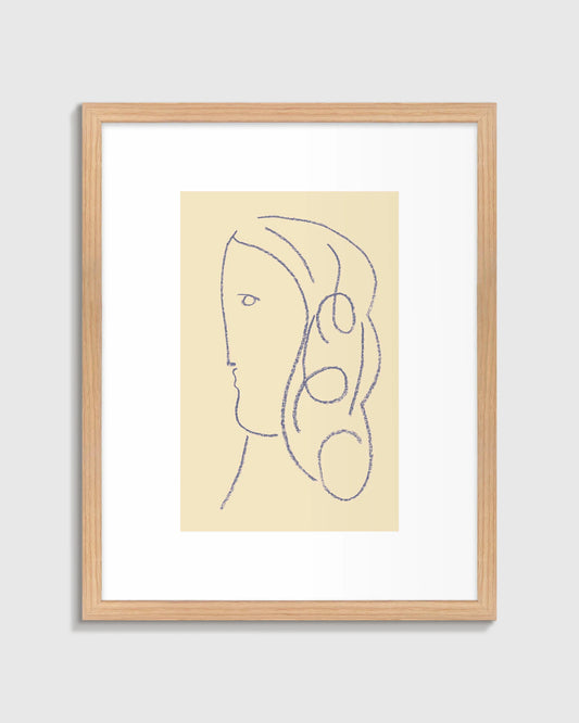 Selene by Jeff Jackson - 21.25"x26.25" / Oak