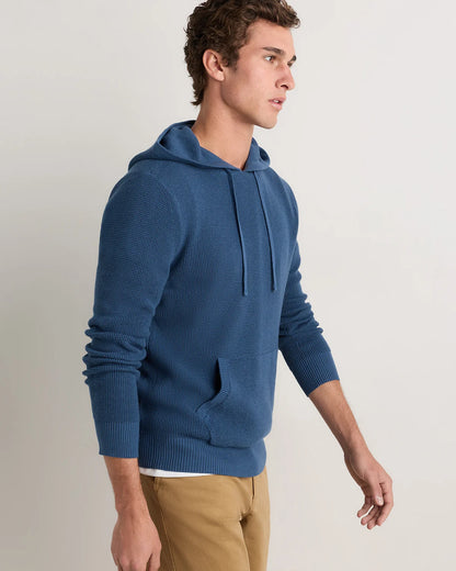 Organic Cotton Cashmere Waffle Hoodie - S / Bayberry Olive