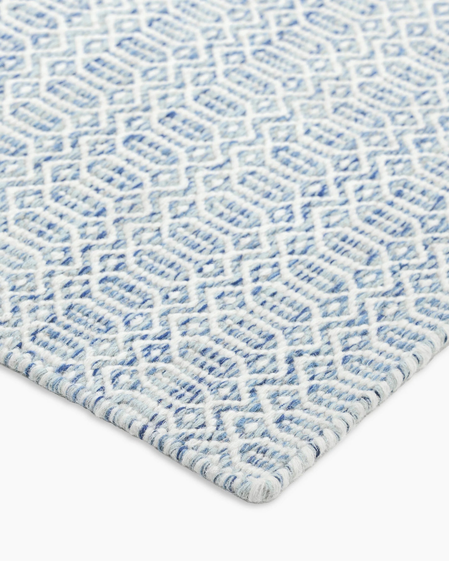 Vale Handwoven Wool Rug - 5' x 8' / Blue