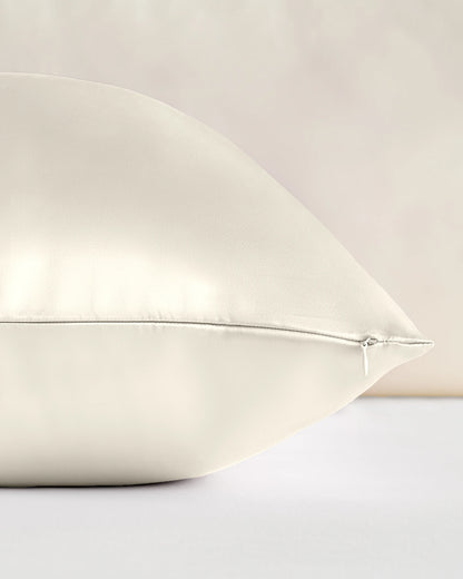 100% Mulberry Silk Pillowcase - Standard / White