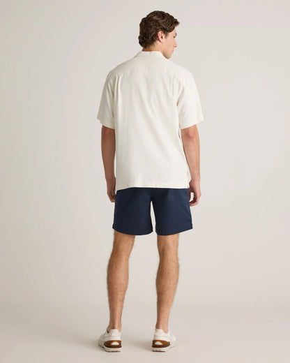 Cotton Chino Drawstring Shorts - 7" - S / Trellis