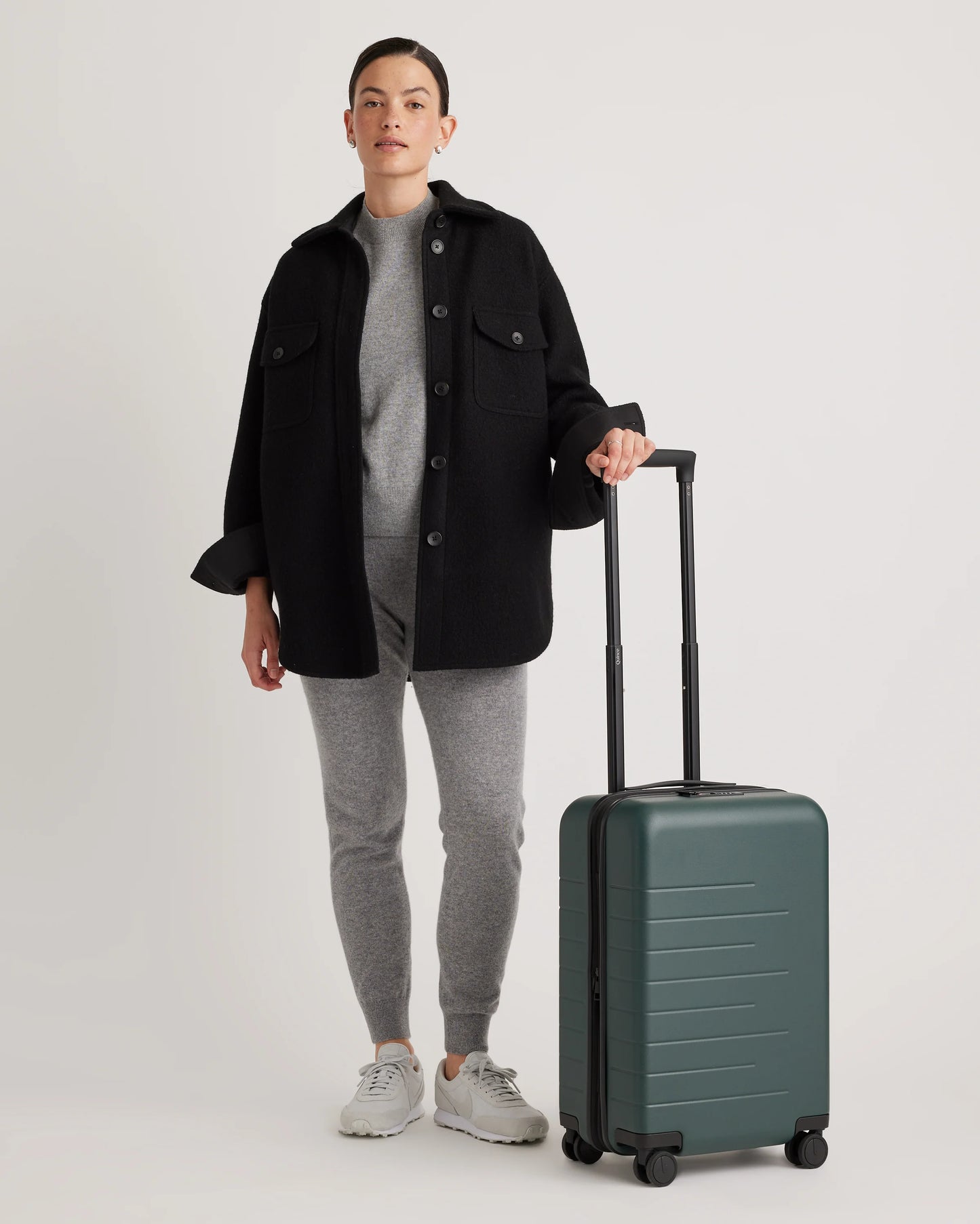 Expandable Small Carry-On Suitcase - One Size / Coastal Cobalt