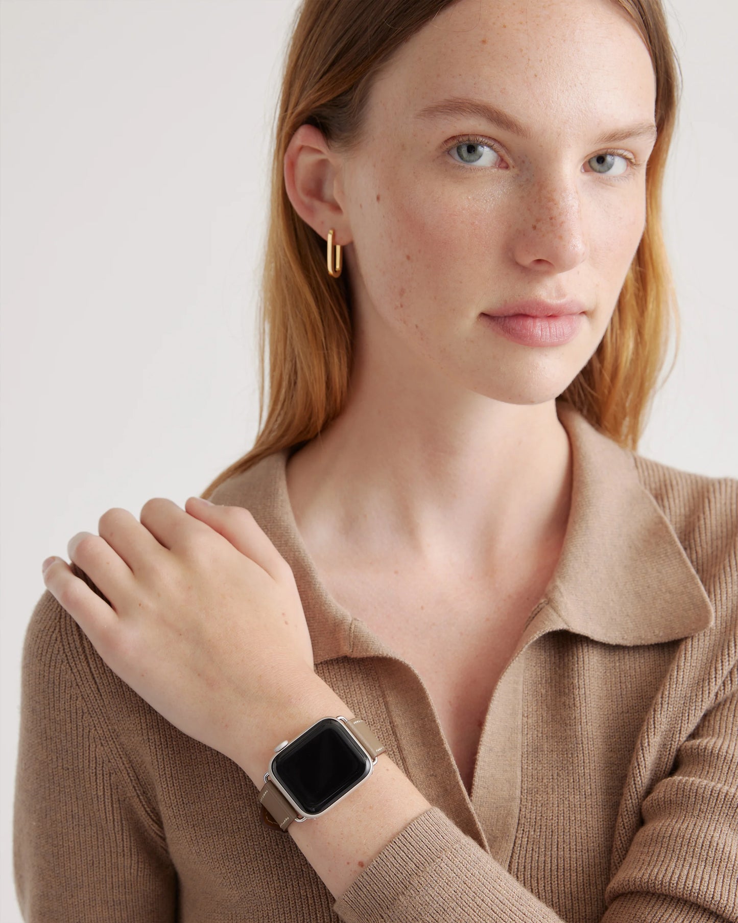 Leather Smartwatch Band - 38mm - 42mm / Cognac