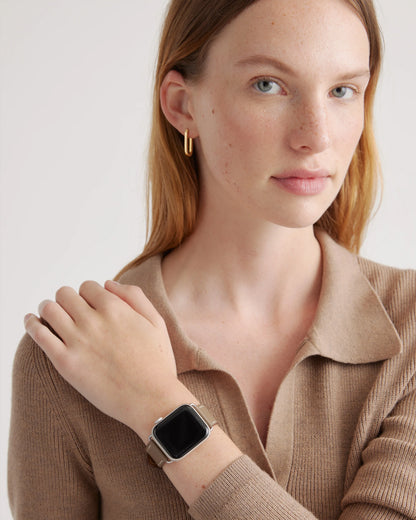Leather Smartwatch Band - 38mm - 42mm / Cognac