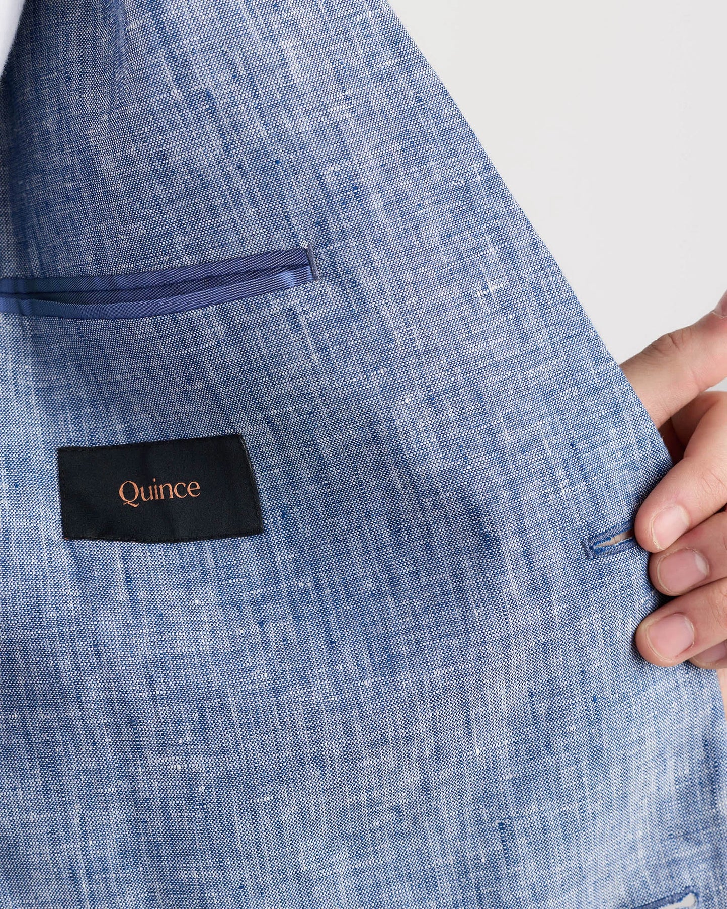 100% European Linen Blazer - XS / French Blue