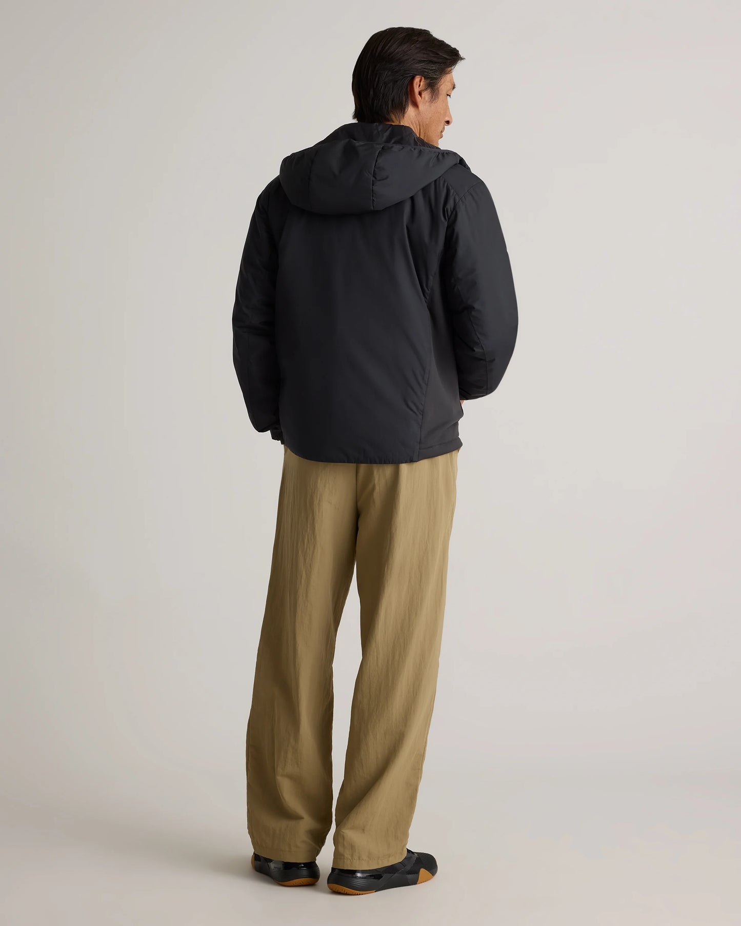 Hybrid Insulated Lightweight Hooded Jacket - S / Black