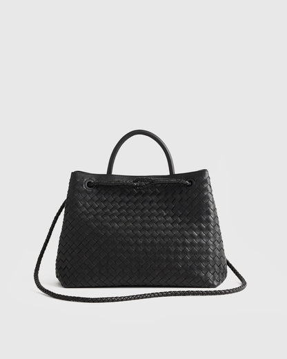 Romy Handwoven Satchel - One Size / Cognac