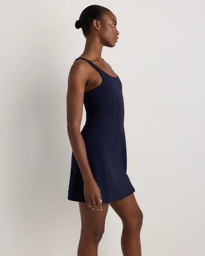 Power-Up Square Neck Dress - XS / Black