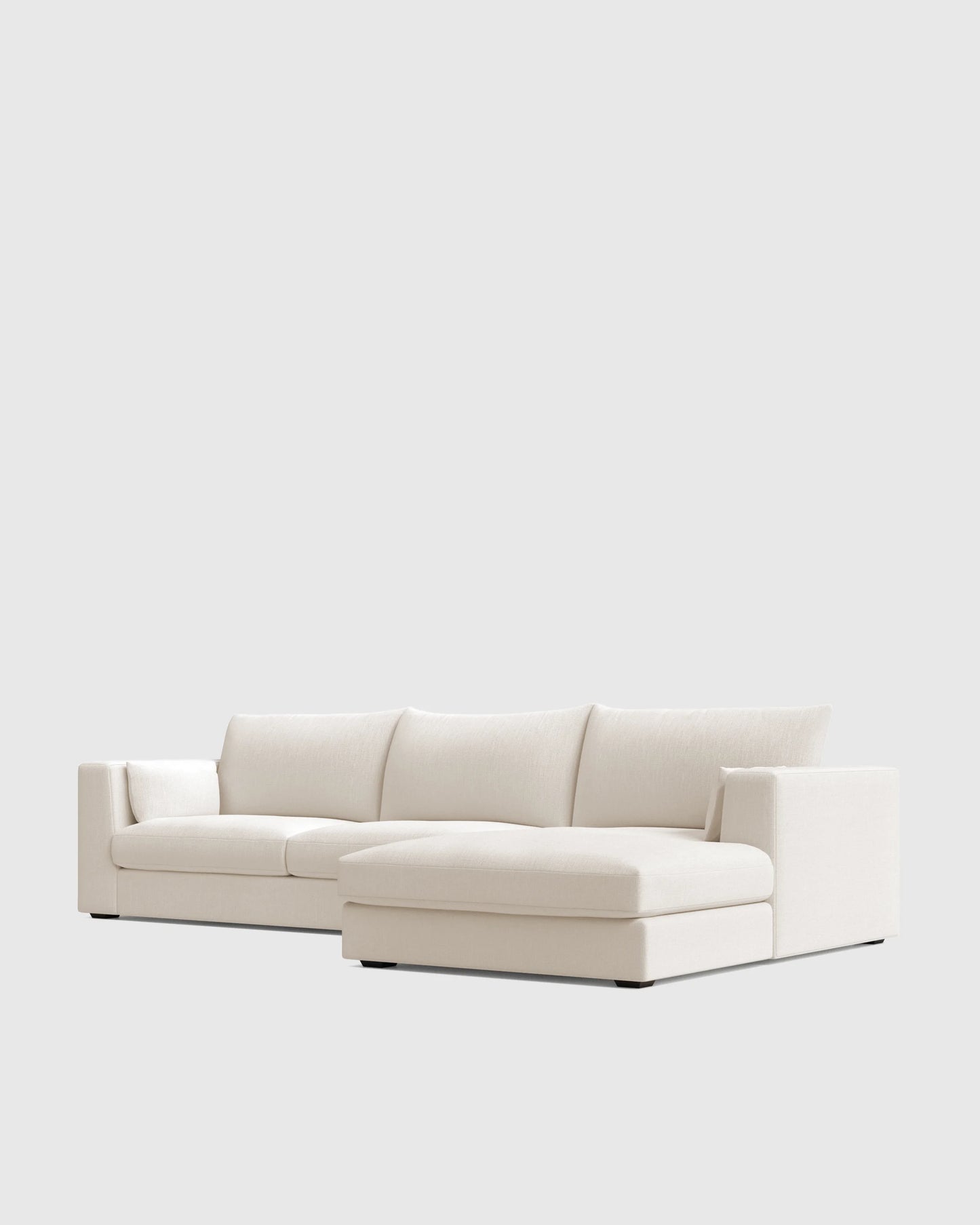 Oasis Chaise Sectional in Performance Linen - Right Arm / Sand