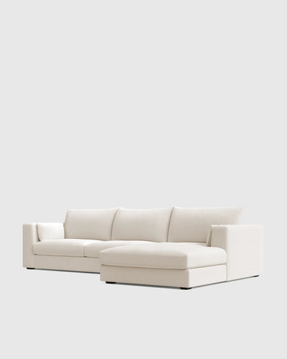 Oasis Chaise Sectional in Performance Linen - Right Arm / Sand